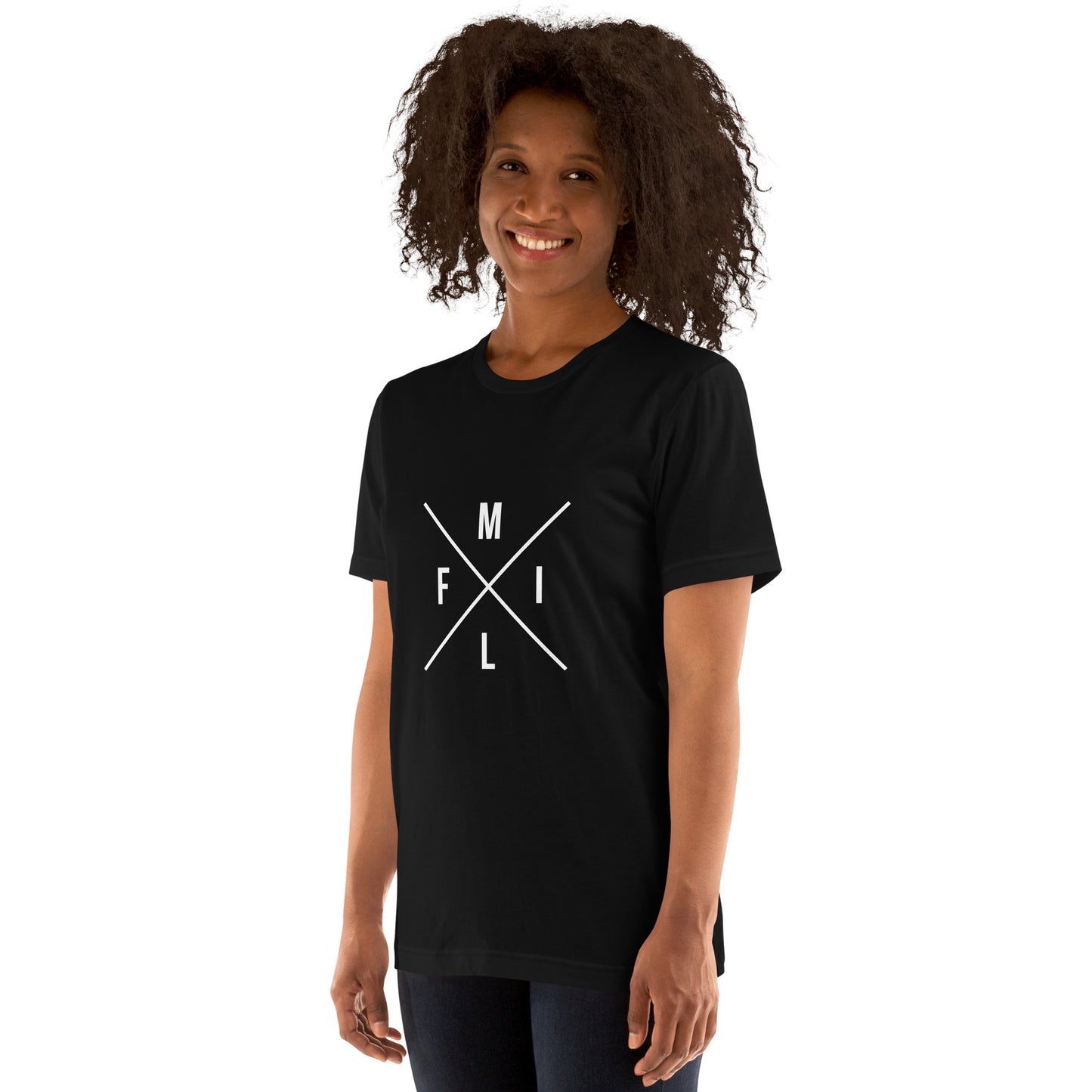 MTHRFCKR - MILF - zwart t-shirt met ronde hals